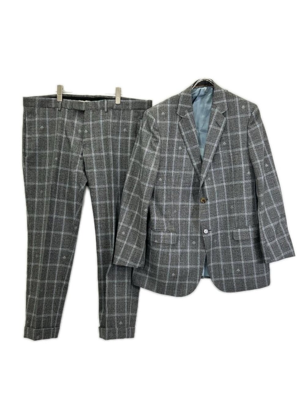 Gucci Gray Bee Check Suit Set 54